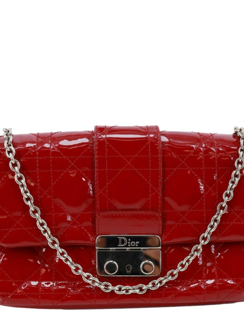 Christian Dior  Miss Dior Promenade Cannage Quilted Leather Crossbody Bag Red